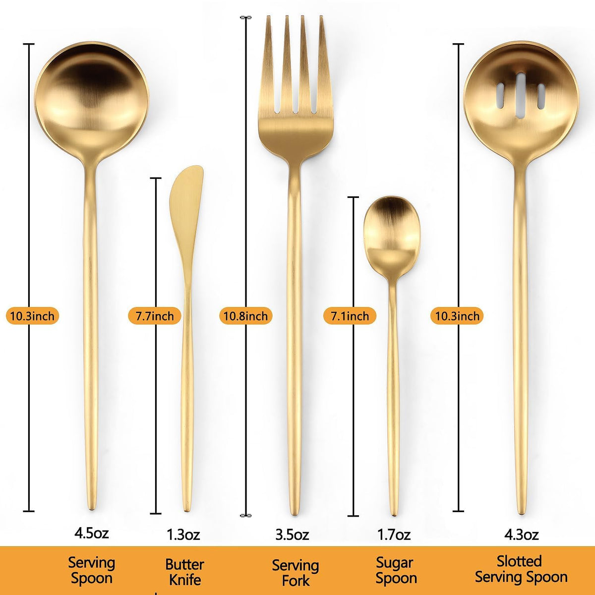 Targzier gold slotted spoon in action for easy serving at gatherings.