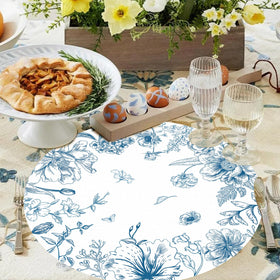 Tarklanda chinoiserie blue placemats ideal for weddings