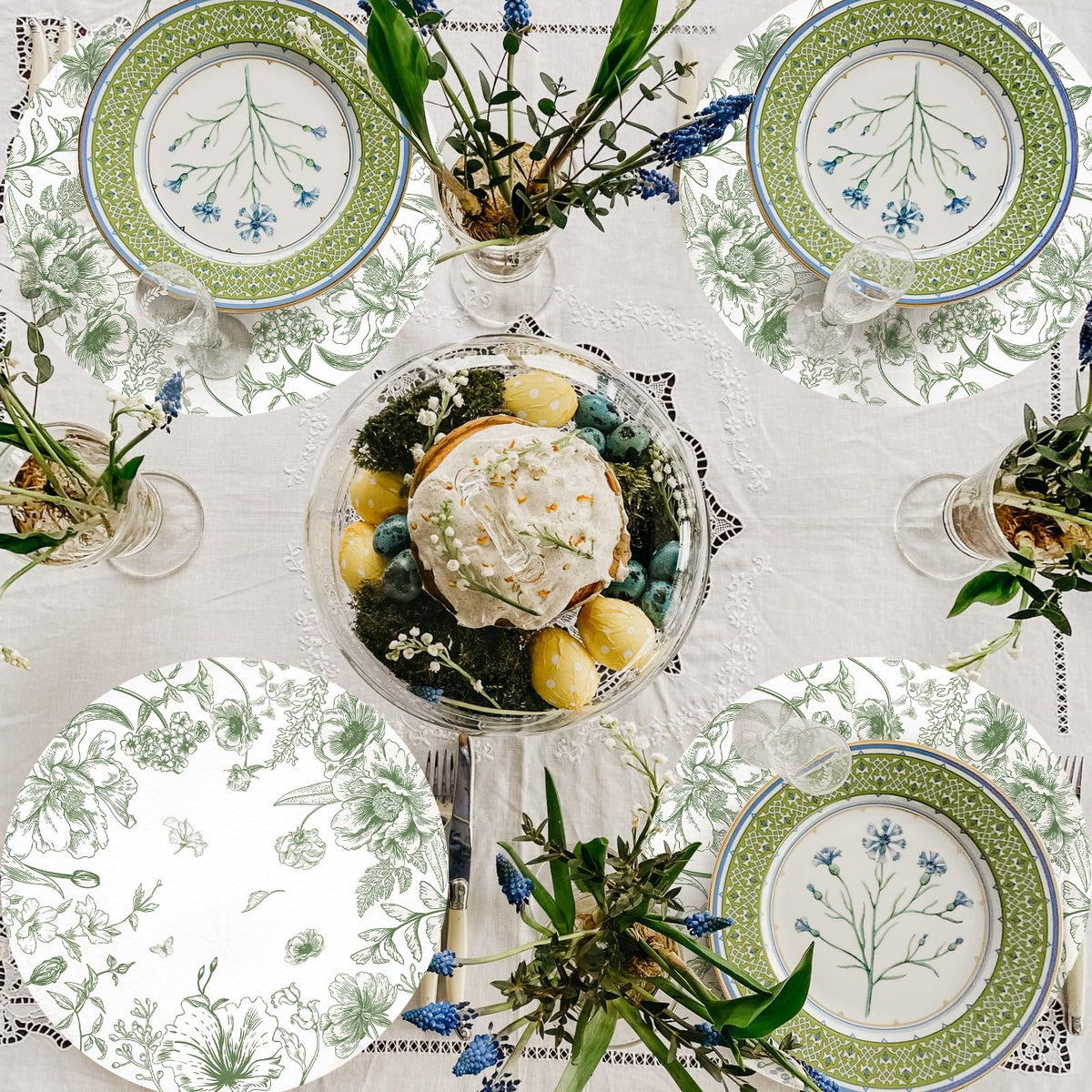 Tarklanda sturdy paper mats protect surfaces while adding color.