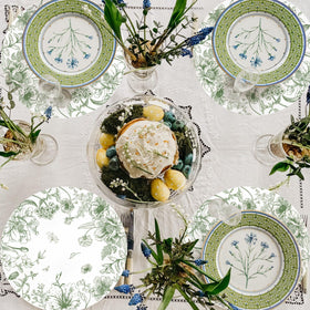 Tarklanda sturdy paper mats protect surfaces while adding color.