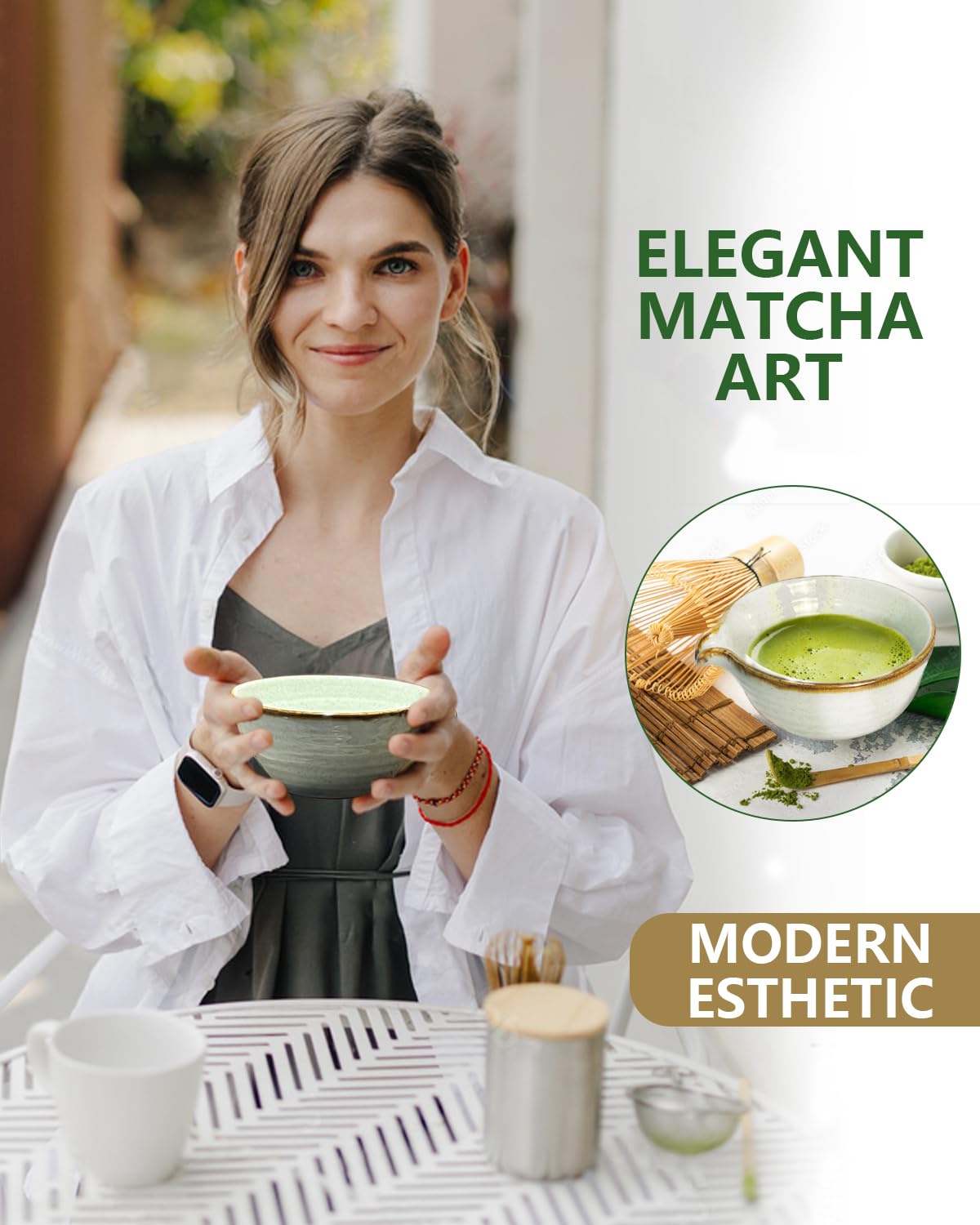 Taruzil Matcha whisk holder keeps tools organized and accessible.