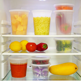 TashiBox stackable design saves space in cabinets and coolers.