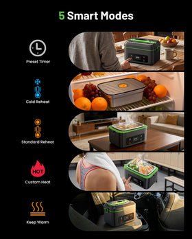 TaskStar lunch box leakproof container keeps backpacks clean and spill-free.