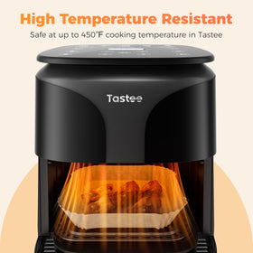 Tastee liners are oven and microwave safe for versatile cooking tasks.