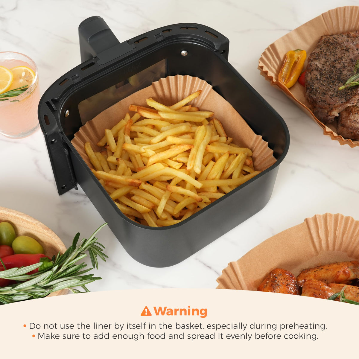 Tastee liner demonstrates tear resistance for sturdy cooking support.