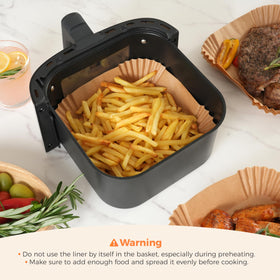 Tastee liner demonstrates tear resistance for sturdy cooking support.