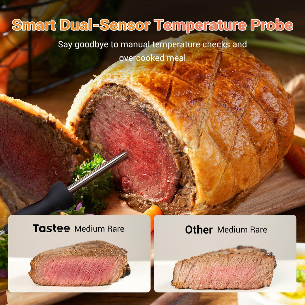 Tastee Ceramic Air Fryer ceramic-coated basket for non-stick cleaning