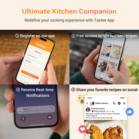 Tastee Ceramic Air Fryer compact design fits small kitchens