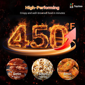 Tastee Ceramic Air Fryer see-through window to monitor progress