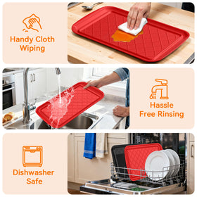 TasticTotes BPA-free plastic trays designed for safe food handling.