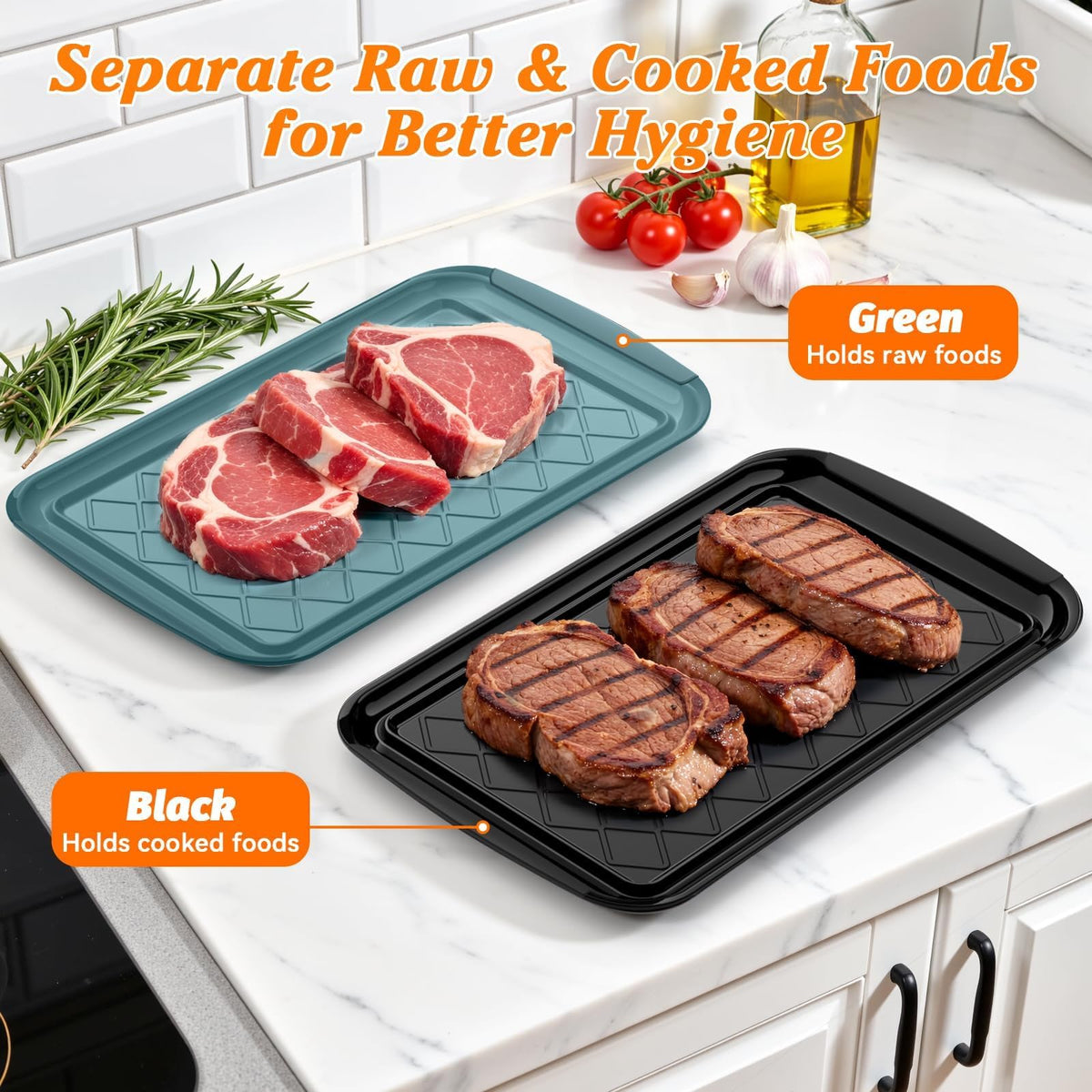 TasticTotes dual tray set stackable for outdoor parties and storage