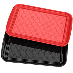 TasticTotes large serving trays in kitchen setup for easy party prep.