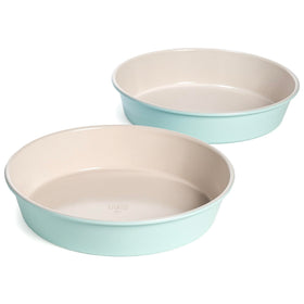 Tasty Clean ceramic round cake pans—two 9-inch pans for even baking.