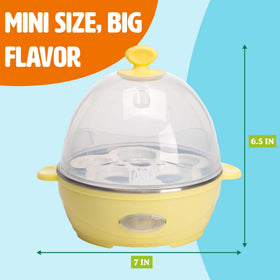 Compact and stylish Tasty Mini Egg Cooker in a small kitchen