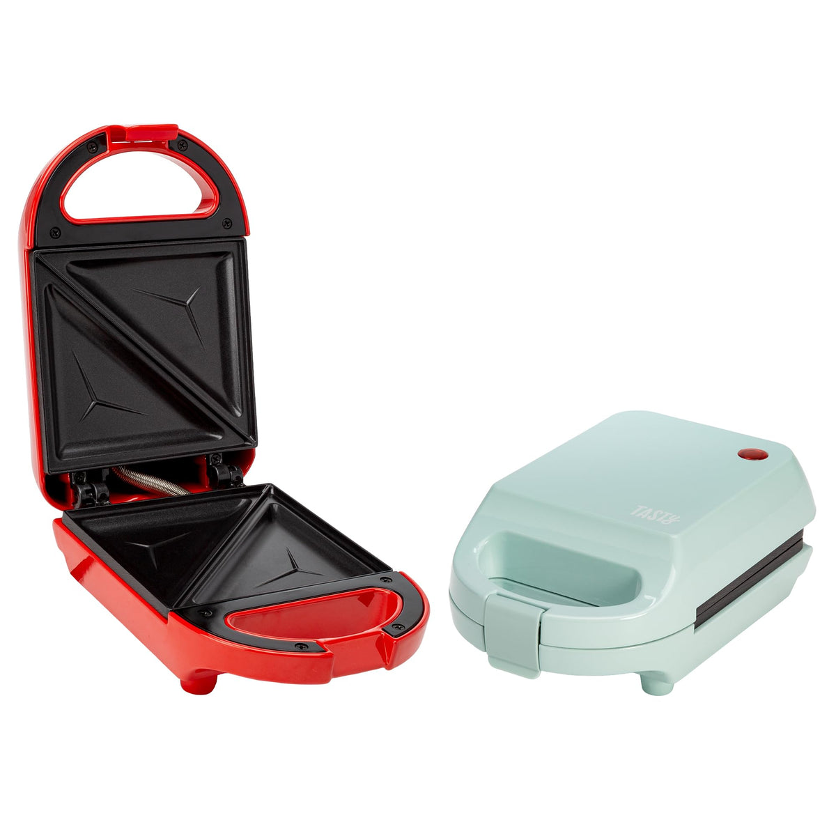 Tasty Mini Sandwich Maker nonstick surface ease of cleaning after cooking.
