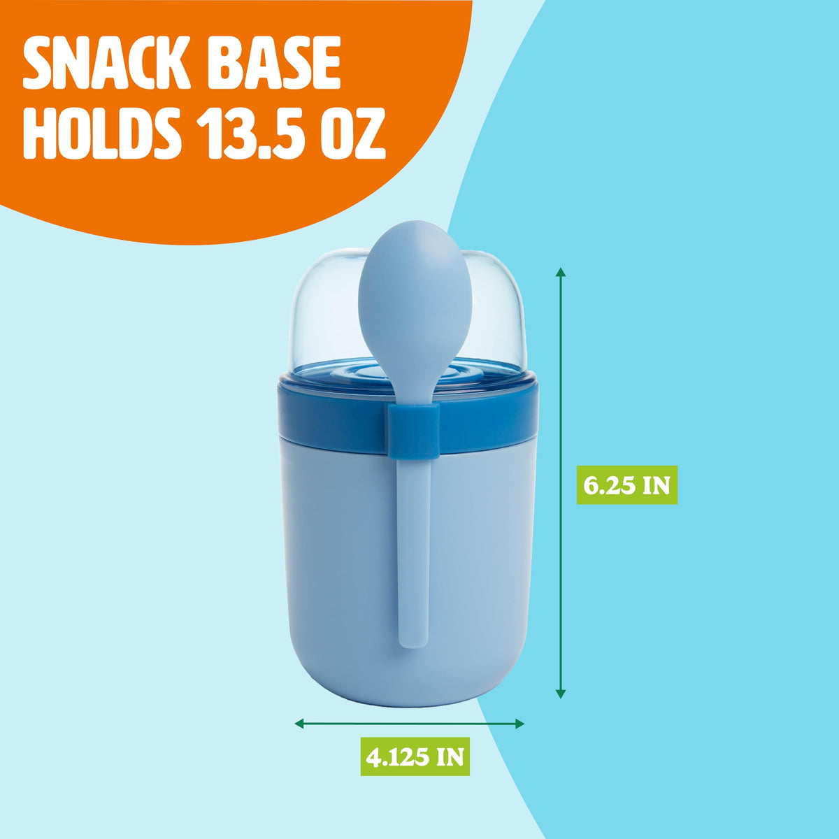 Tasty integrated spoon holder speeds assembly and use.