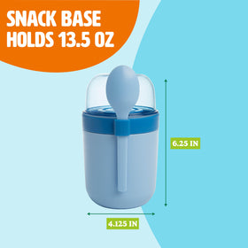 Tasty integrated spoon holder speeds assembly and use.