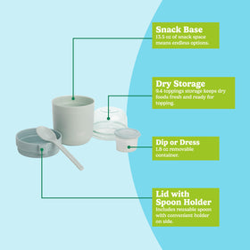 Tasty snack cups with leak-proof base to prevent spills during travel.
