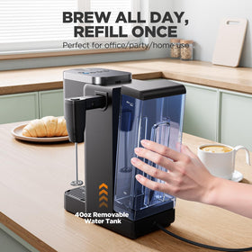 Tastyle coffee maker 40-ounce removable water reservoir simplifies refilling and monitoring