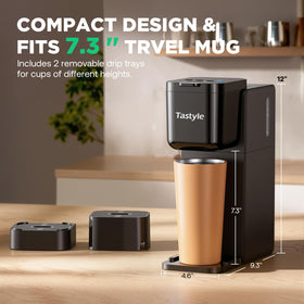 Slim Tastyle design saves counter space in a compact kitchen