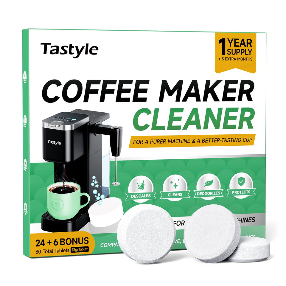 Tastyle descaler tablet box, 30-count, for easy monthly maintenance