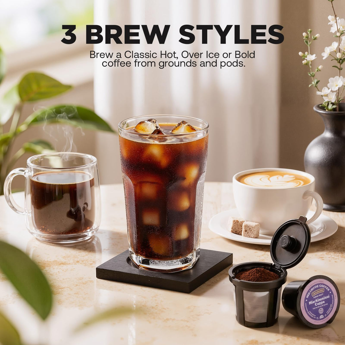 Tastyle coffee maker brews hot bold coffee for a richer cup