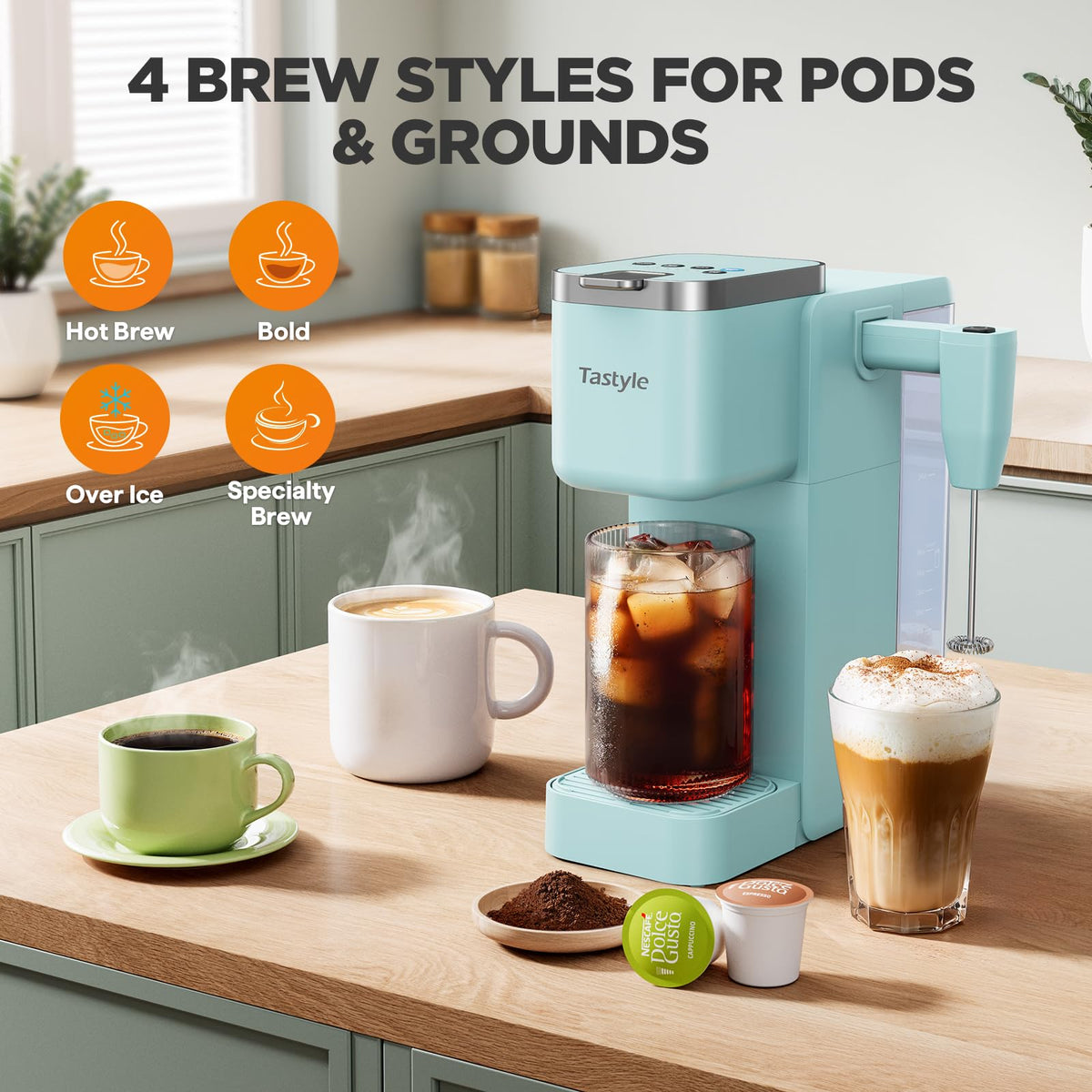Tastyle brews hot and iced beverages for any preference