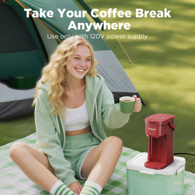 Tastyle coffee maker with portable handle ideal for travel