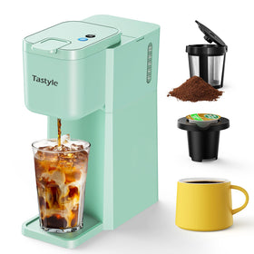 Tastyle Mini coffee maker compact design enables space-saving brewing anywhere.
