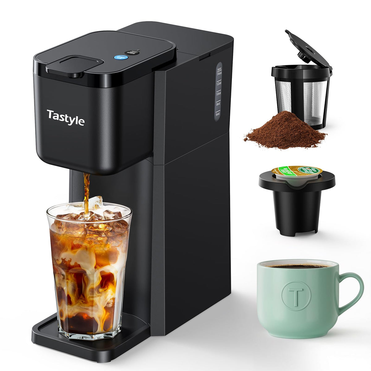 Tastyle Mini over-ice brew demonstrating a refreshing iced coffee option