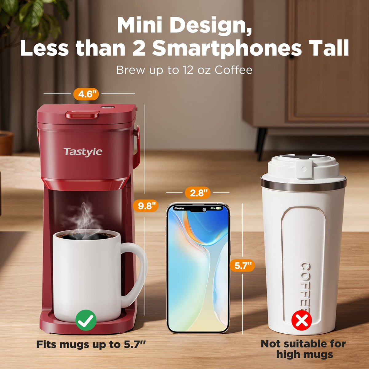 Tastyle in-brew action depicting a quick, single cup