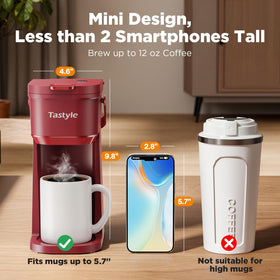 Tastyle in-brew action depicting a quick, single cup