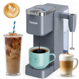 Tastyle single serve coffee maker shows off a compact design for small kitchens and counters.