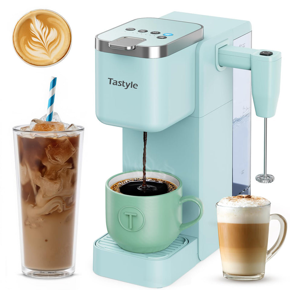 Tastyle single-serve coffee maker compact design fits small kitchens