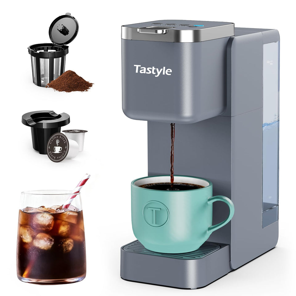 Tastyle single-serve coffee maker front view for a compact kitchen setup