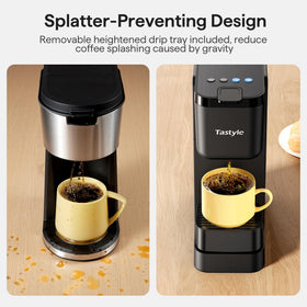 Tastyle single-serve coffee maker with over ice setting enables refreshing iced drinks