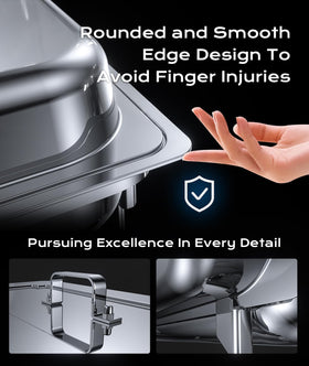 Tatakoii chafing dishes foldable legs enable easy transport and storage.