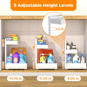 TATAANTY around plumbing design maximizes tight under-sink corners.