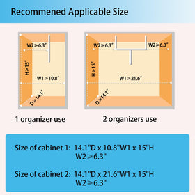 TATAANTY easy-to-assemble two-pack doubles storage instantly.
