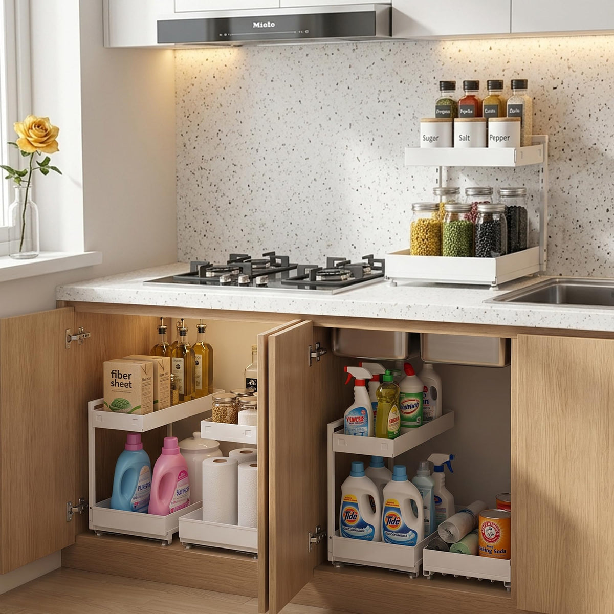 TATAANTY rust-resistant carbon steel withstands damp cabinet environments.