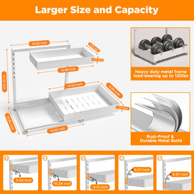 TATAANTY versatile organizer suitable for pantry, bathroom, or laundry.