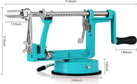 Close-up of stainless steel blades on Tatida peeler for durable slicing