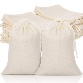 Tatuo muslin drawstring bags for organized storage and easy closure