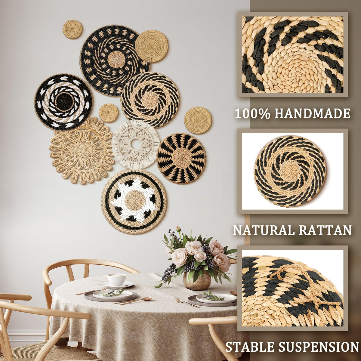 Tatuo summer home decor basket set complements casual interiors.