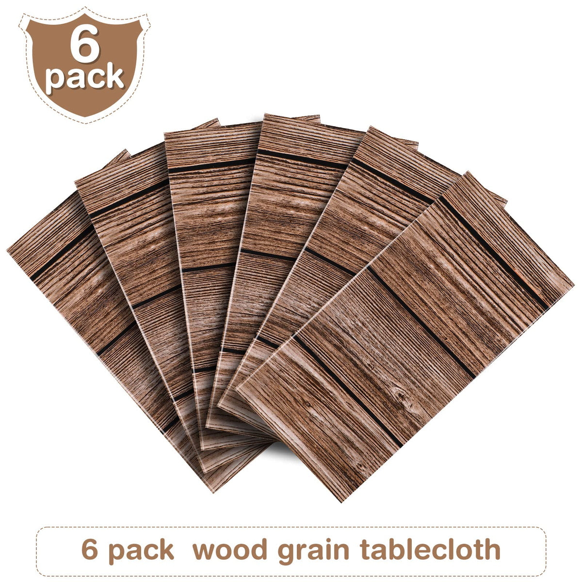 Tatuo wood grain decor enhances western barn themed events.