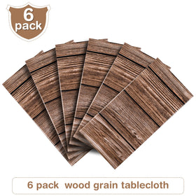 Tatuo wood grain decor enhances western barn themed events.