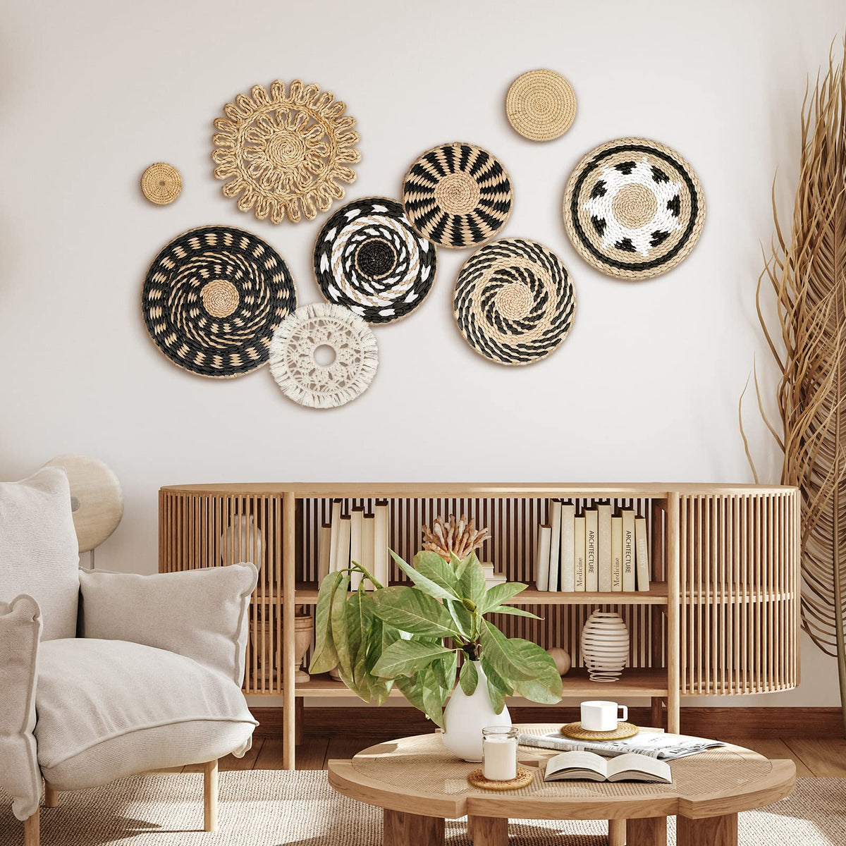 Tatuo wicker basket entryway decor for daily organization.