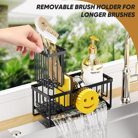 Taugast smiley-face kitchen organizer adds charm while maximizing storage.