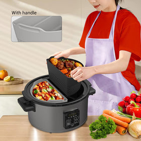 TAYDOIBAN liner fits 6-8qt Crock-Pot with ample space for two meals
