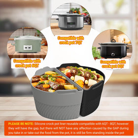 TAYDOIBAN dual-meal divider in use for two different dishes
